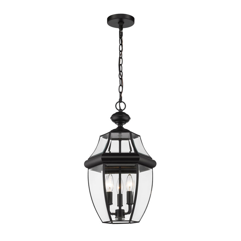 Z-Lite - 580CHB-BK - Three Light Outdoor Chain Mount Ceiling Fixture - Westover - Black