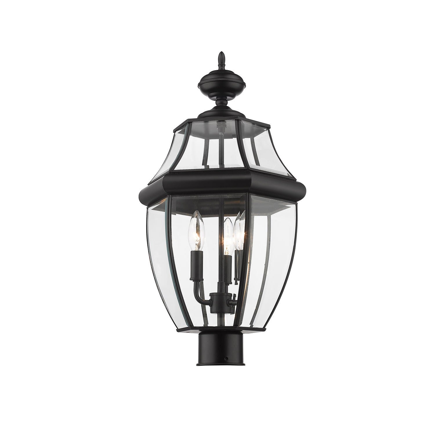 Z-Lite - 580PHB-BK - Three Light Outdoor Post Mount Fixture - Westover - Black