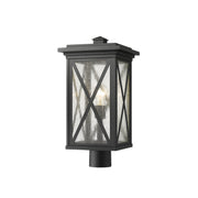 Z-Lite - 583PHBR-BK - One Light Outdoor Post Mount Fixture - Brookside - Black