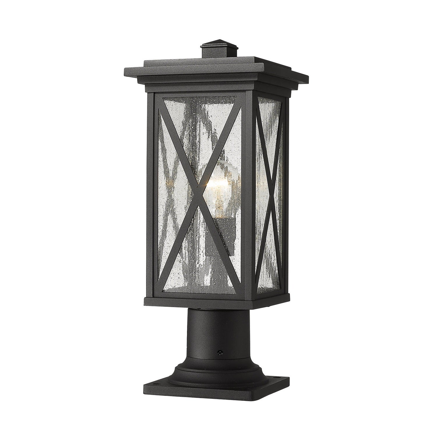 Z-Lite - 583PHMR-533PM-BK - One Light Outdoor Pier Mounted Fixture - Brookside - Black
