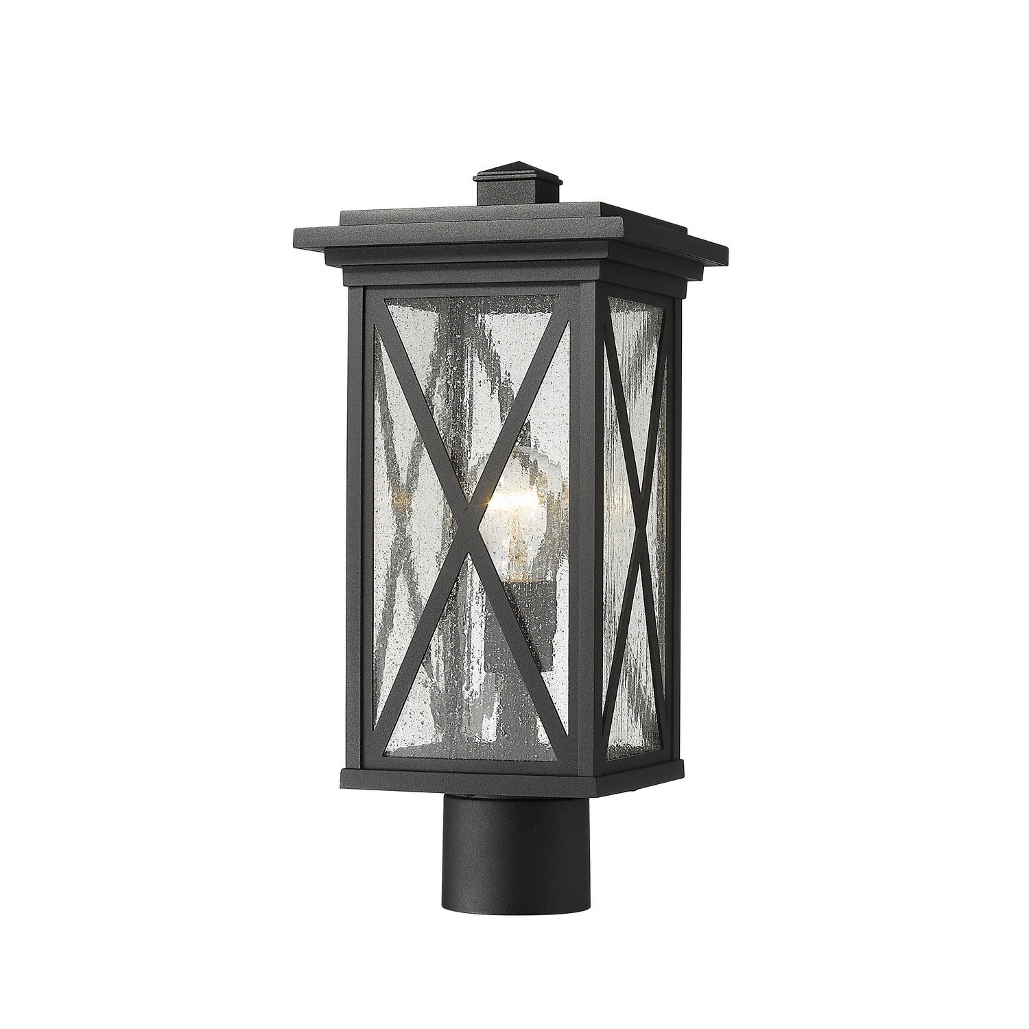 Z-Lite - 583PHMR-BK - One Light Outdoor Post Mount Fixture - Brookside - Black