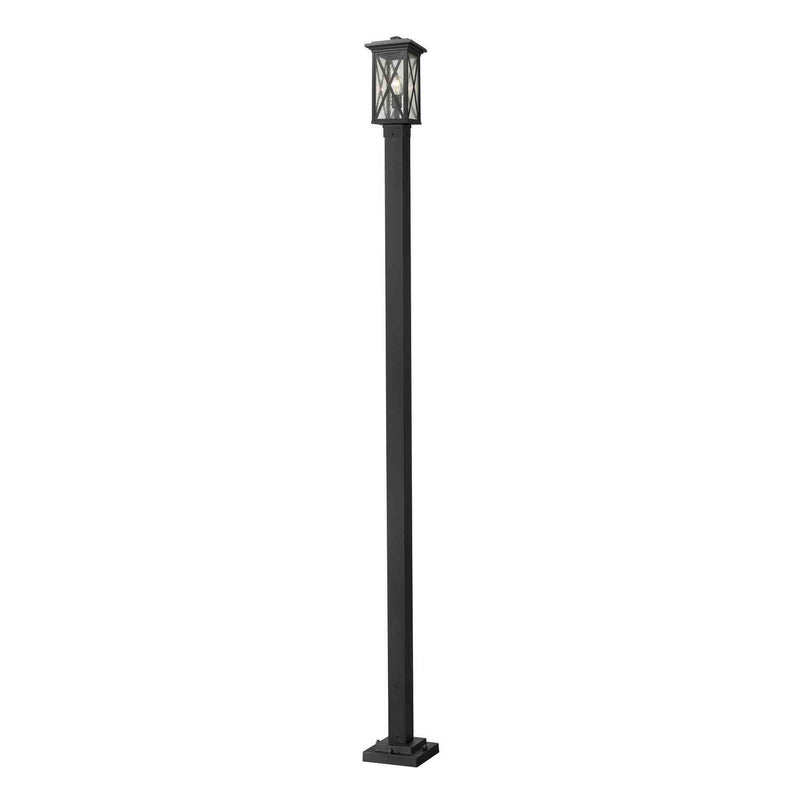 Z-Lite - 583PHMS-536P-BK - One Light Outdoor Post Mounted Fixture - Brookside - Black