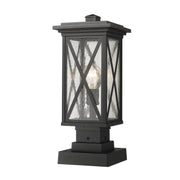 Z-Lite - 583PHMS-SQPM-BK - One Light Outdoor Pier Mounted Fixture - Brookside - Black