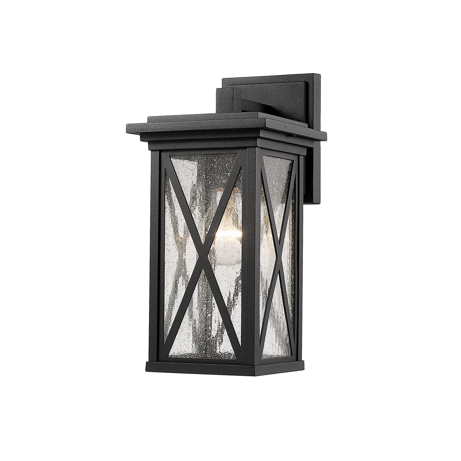 Z-Lite - 583S-BK - One Light Outdoor Wall Light - Brookside - Black