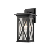 Z-Lite - 583S-BK - One Light Outdoor Wall Light - Brookside - Black
