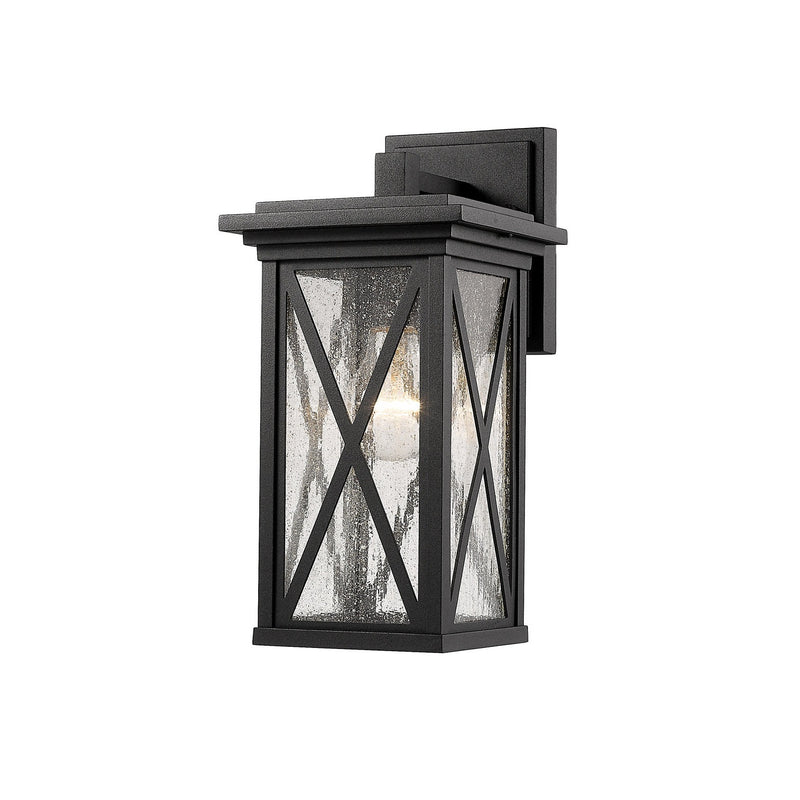 Z-Lite - 583S-BK - One Light Outdoor Wall Light - Brookside - Black
