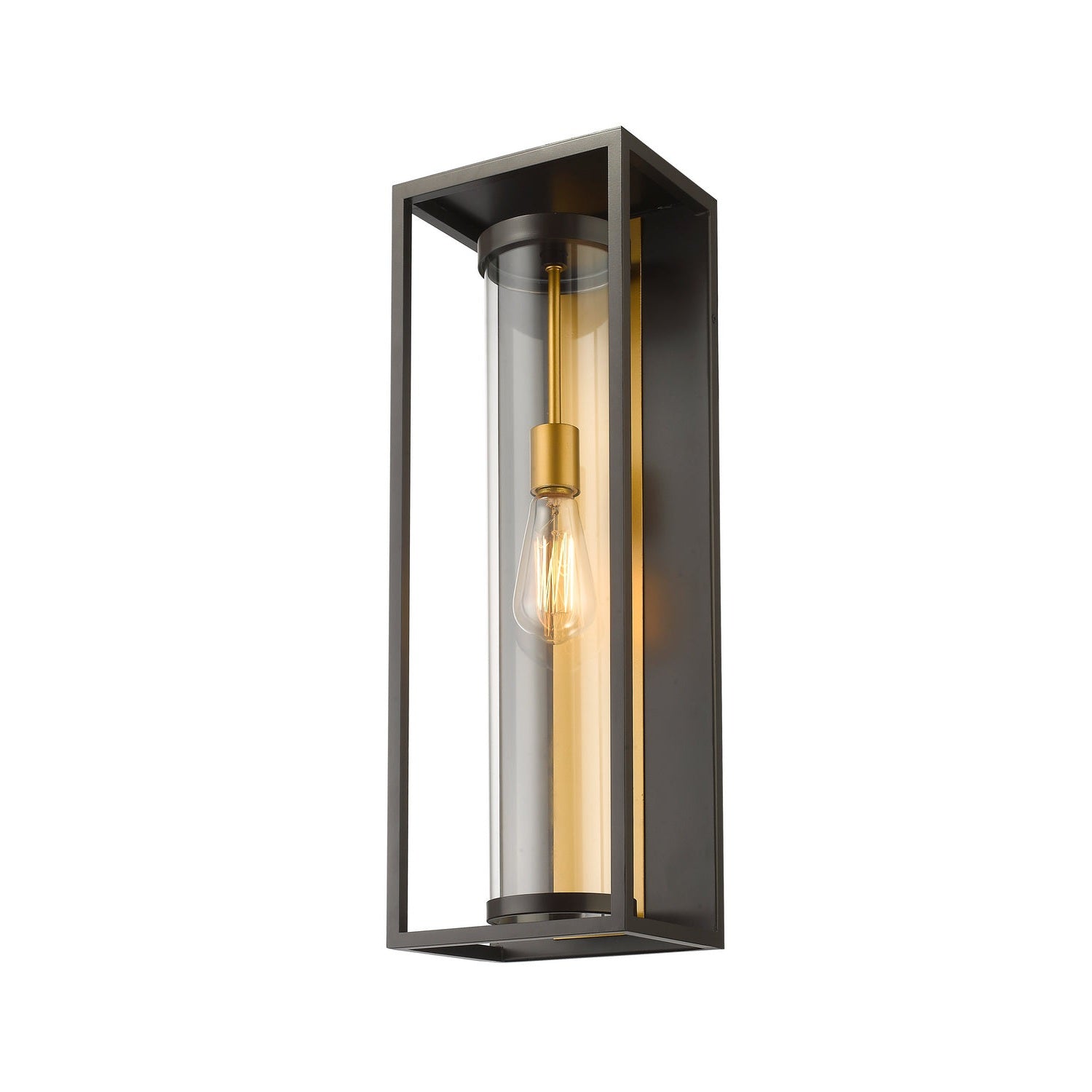 Z-Lite - 584B-DBZ-OBS - One Light Outdoor Wall Light - Dunbroch - Deep Bronze + Outdoor Brass