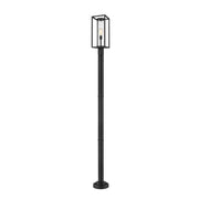Z-Lite - 584PHBR-567P-BK - One Light Outdoor Post Mounted Fixture - Dunbroch - Black