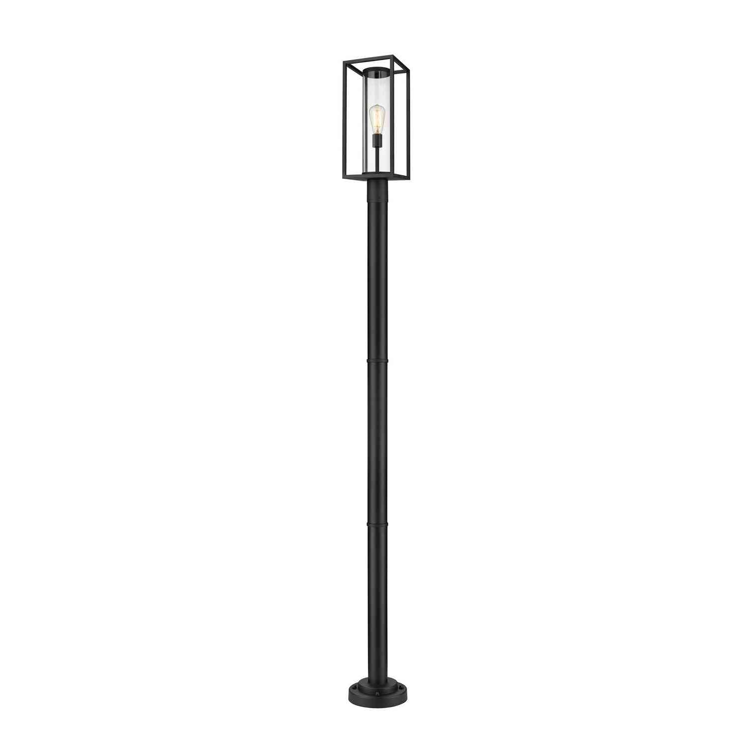 Z-Lite - 584PHBR-567P-BK - One Light Outdoor Post Mounted Fixture - Dunbroch - Black
