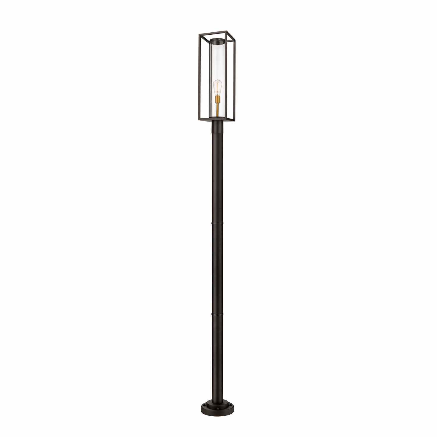 Z-Lite - 584PHBR-567P-DBZ - One Light Outdoor Post Mounted Fixture - Dunbroch - Deep Bronze + Outdoor Brass