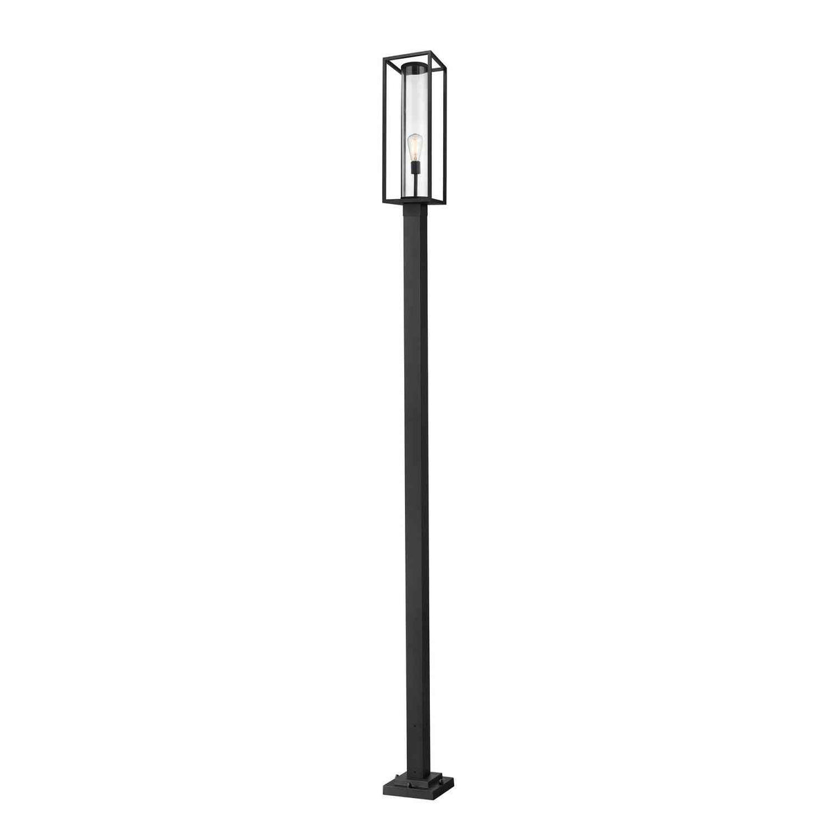 Z-Lite - 584PHBS-536P-BK - One Light Outdoor Post Mounted Fixture - Dunbroch - Black
