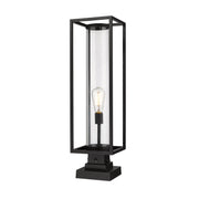 Z-Lite - 584PHBS-SQPM-BK - One Light Outdoor Pier Mounted Fixture - Dunbroch - Black
