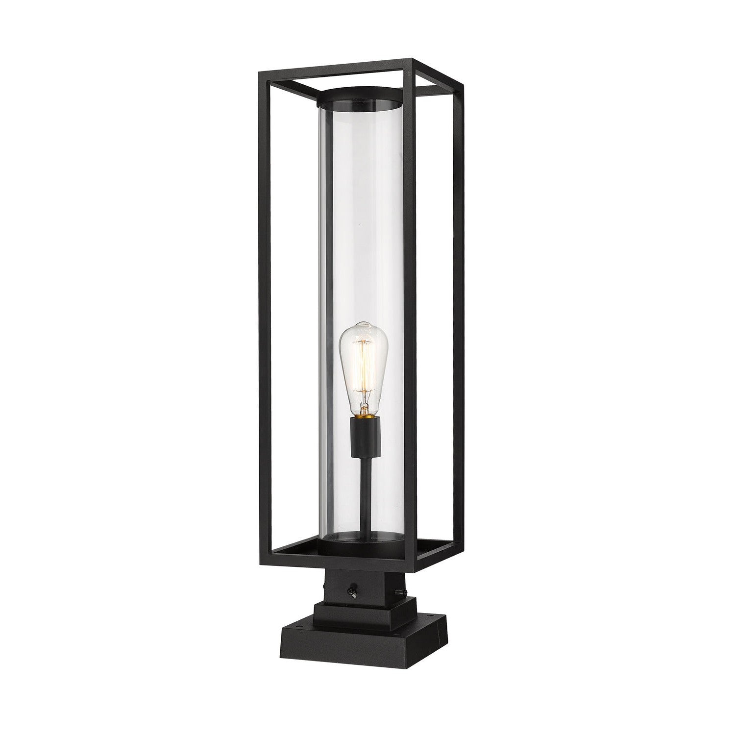 Z-Lite - 584PHBS-SQPM-BK - One Light Outdoor Pier Mounted Fixture - Dunbroch - Black