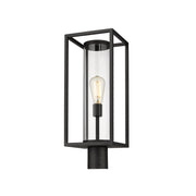 Z-Lite - 584PHMR-BK - One Light Outdoor Post Mount Fixture - Dunbroch - Black