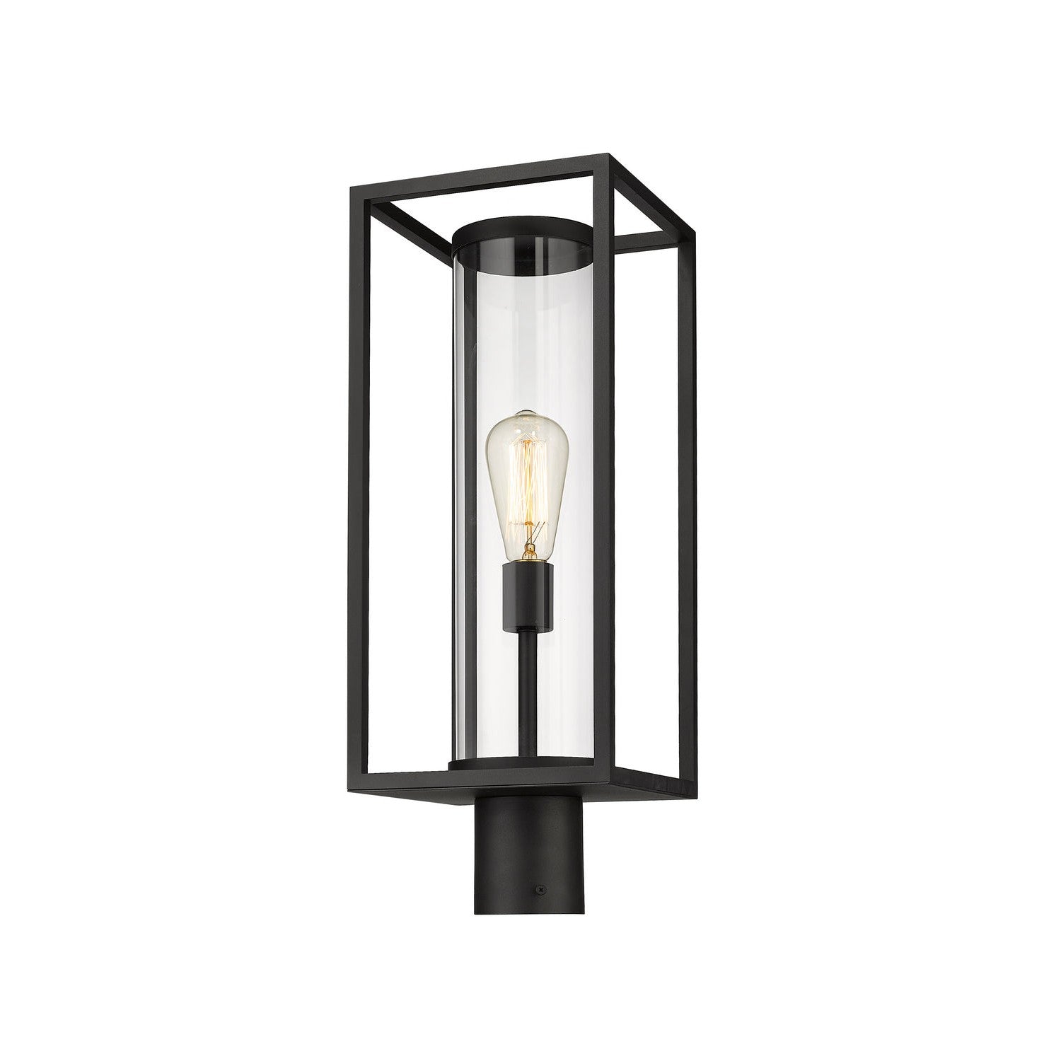 Z-Lite - 584PHMR-BK - One Light Outdoor Post Mount Fixture - Dunbroch - Black