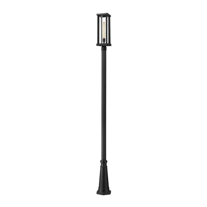 Z-Lite - 586PHBR-519P-BK - One Light Outdoor Post Mounted Fixture - Glenwood - Black
