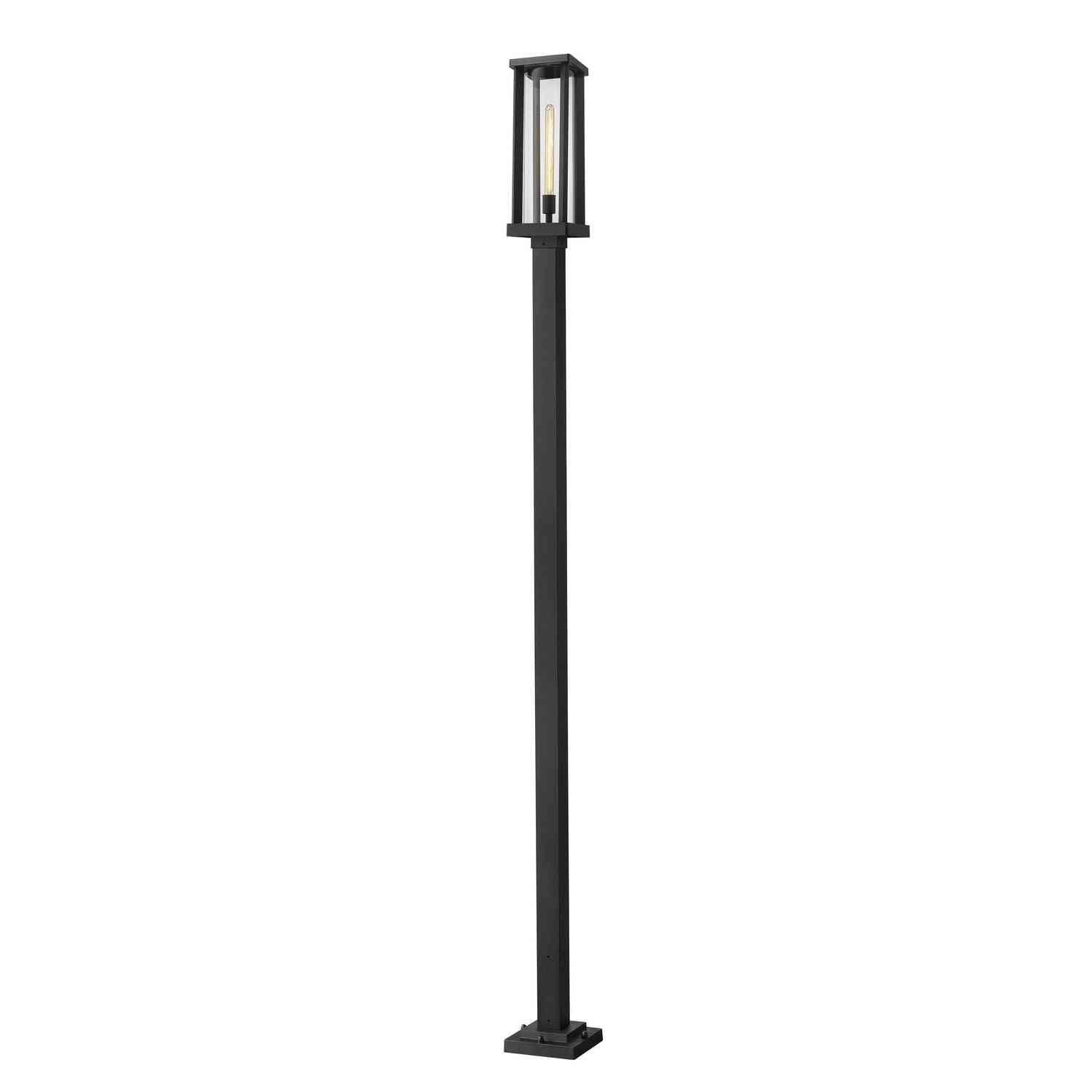 Z-Lite - 586PHBS-536P-BK - One Light Outdoor Post Mounted Fixture - Glenwood - Black