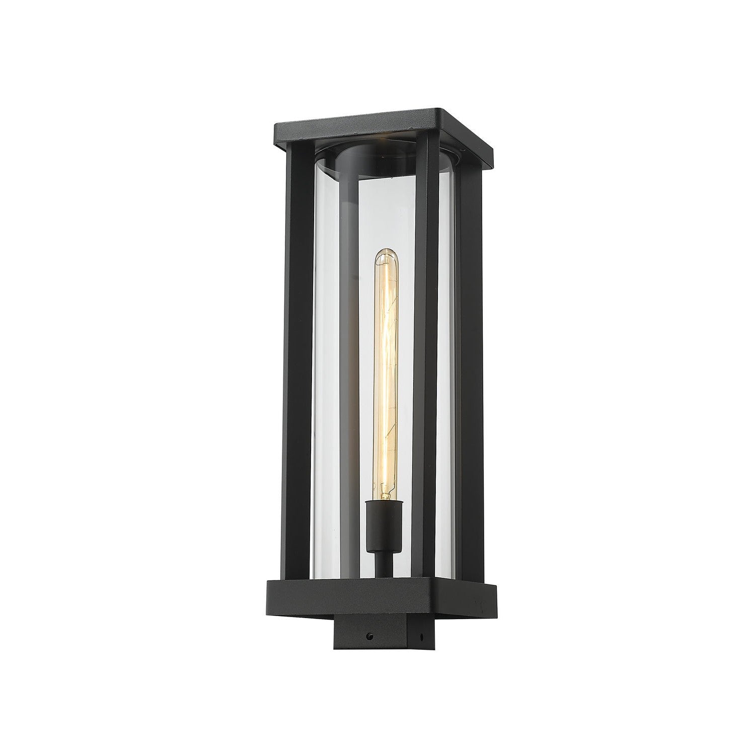 Z-Lite - 586PHBS-BK - One Light Outdoor Post Mount Fixture - Glenwood - Black