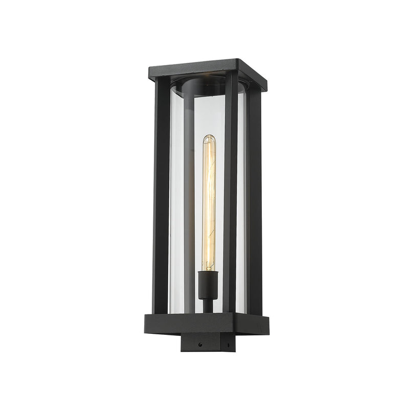 Z-Lite - 586PHBS-BK - One Light Outdoor Post Mount Fixture - Glenwood - Black