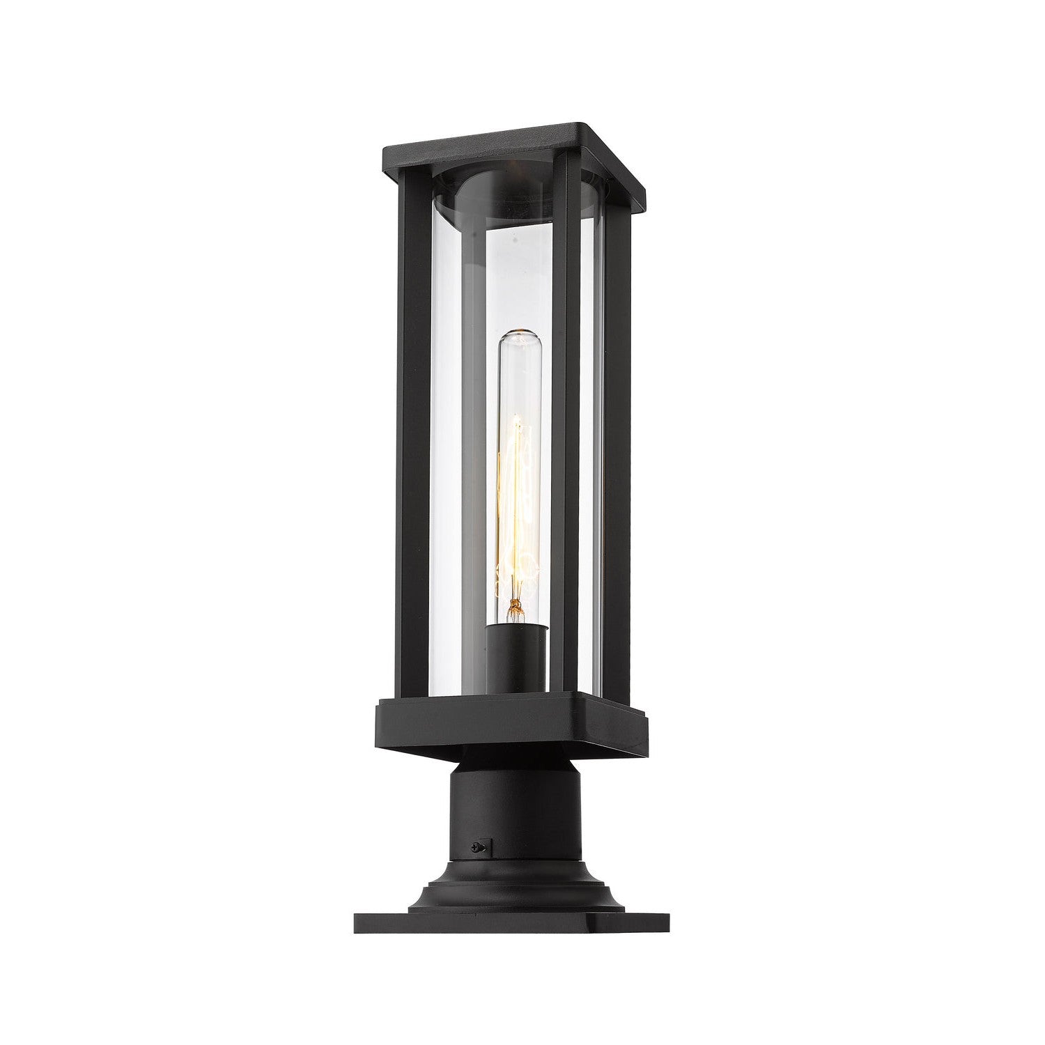 Z-Lite - 586PHMR-533PM-BK - One Light Outdoor Pier Mounted Fixture - Glenwood - Black