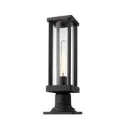Z-Lite - 586PHMR-533PM-BK - One Light Outdoor Pier Mounted Fixture - Glenwood - Black