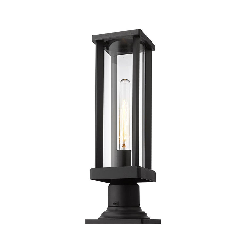 Z-Lite - 586PHMR-533PM-BK - One Light Outdoor Pier Mounted Fixture - Glenwood - Black