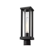 Z-Lite - 586PHMR-BK - One Light Outdoor Post Mount Fixture - Glenwood - Black