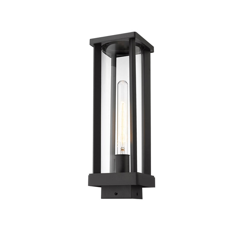 Z-Lite - 586PHMS-BK - One Light Outdoor Post Mount Fixture - Glenwood - Black
