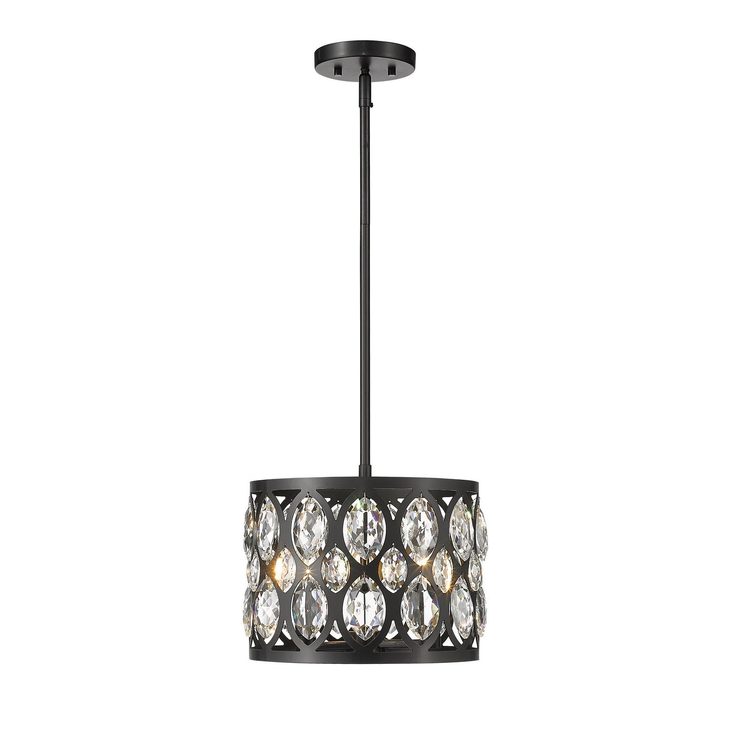 Z-Lite - 6010-12MB - Three Light Chandelier - Dealey - Matte Black