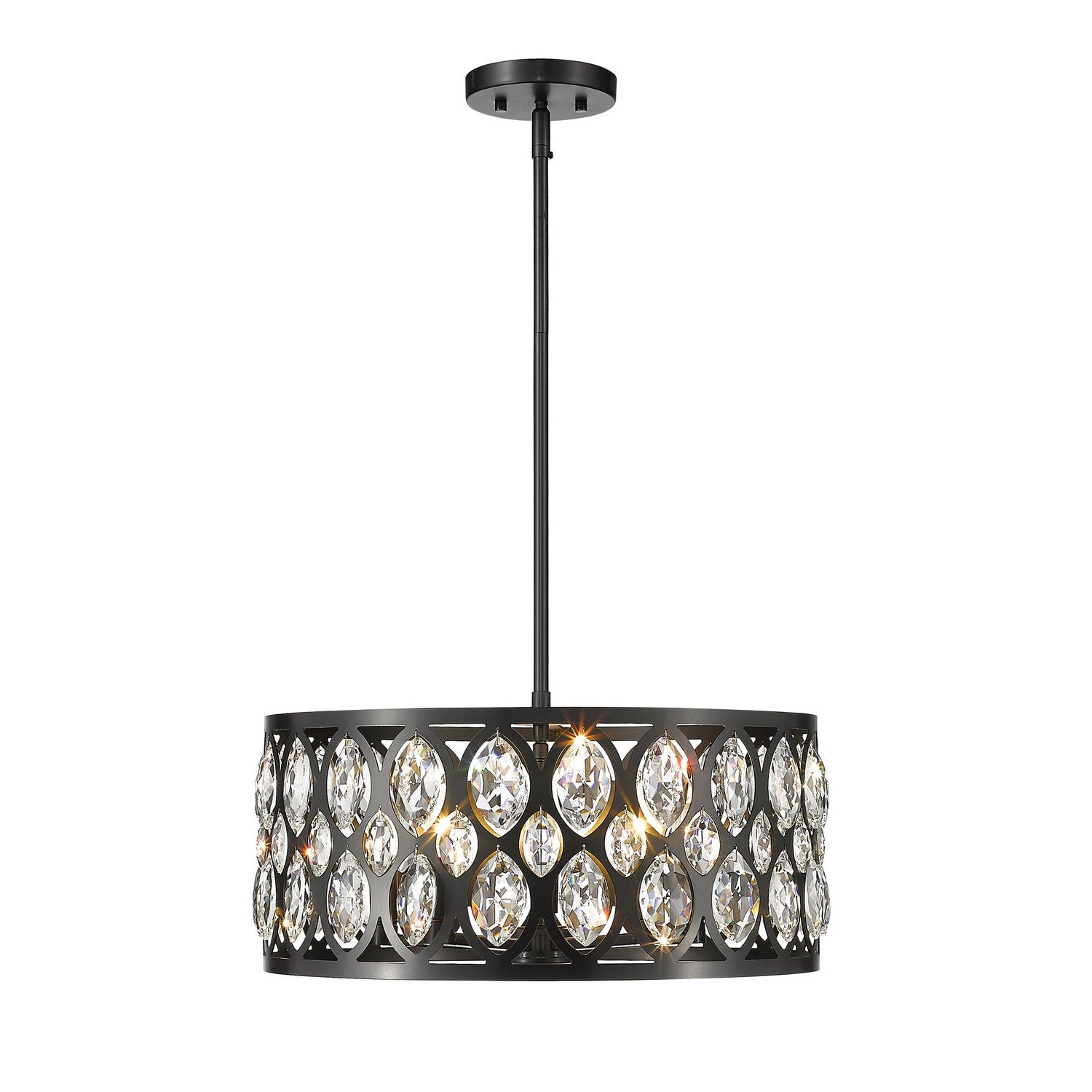 Z-Lite - 6010-20MB - Five Light Chandelier - Dealey - Matte Black