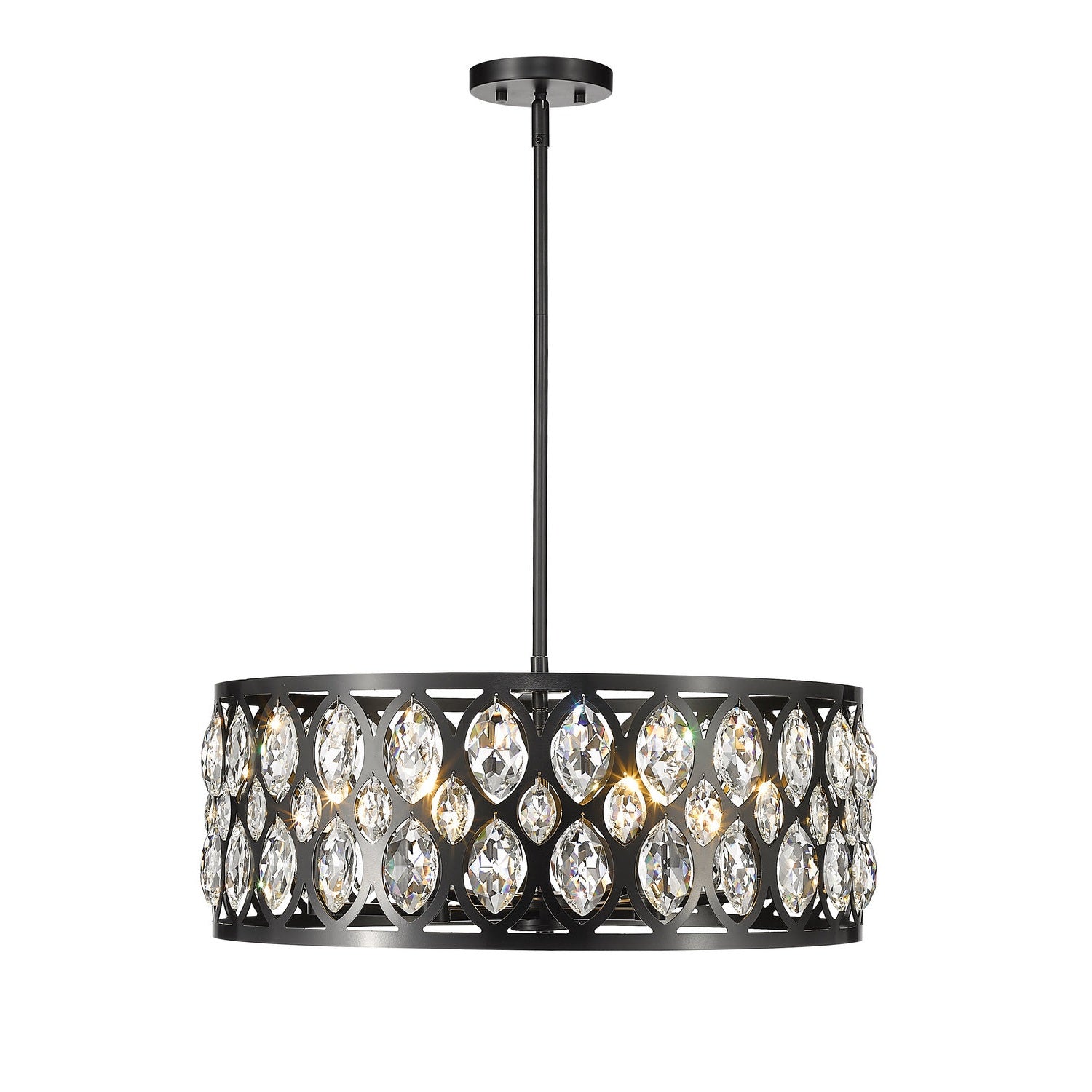 Z-Lite - 6010-24MB - Six Light Chandelier - Dealey - Matte Black