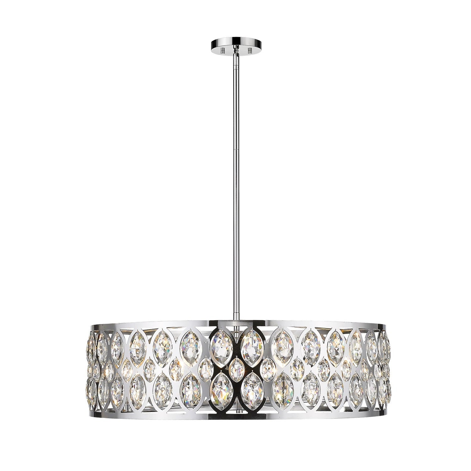 Z-Lite - 6010-30CH - Eight Light Chandelier - Dealey - Chrome