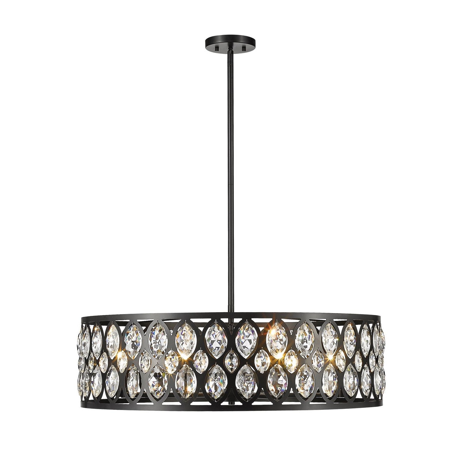 Z-Lite - 6010-30MB - Eight Light Chandelier - Dealey - Matte Black
