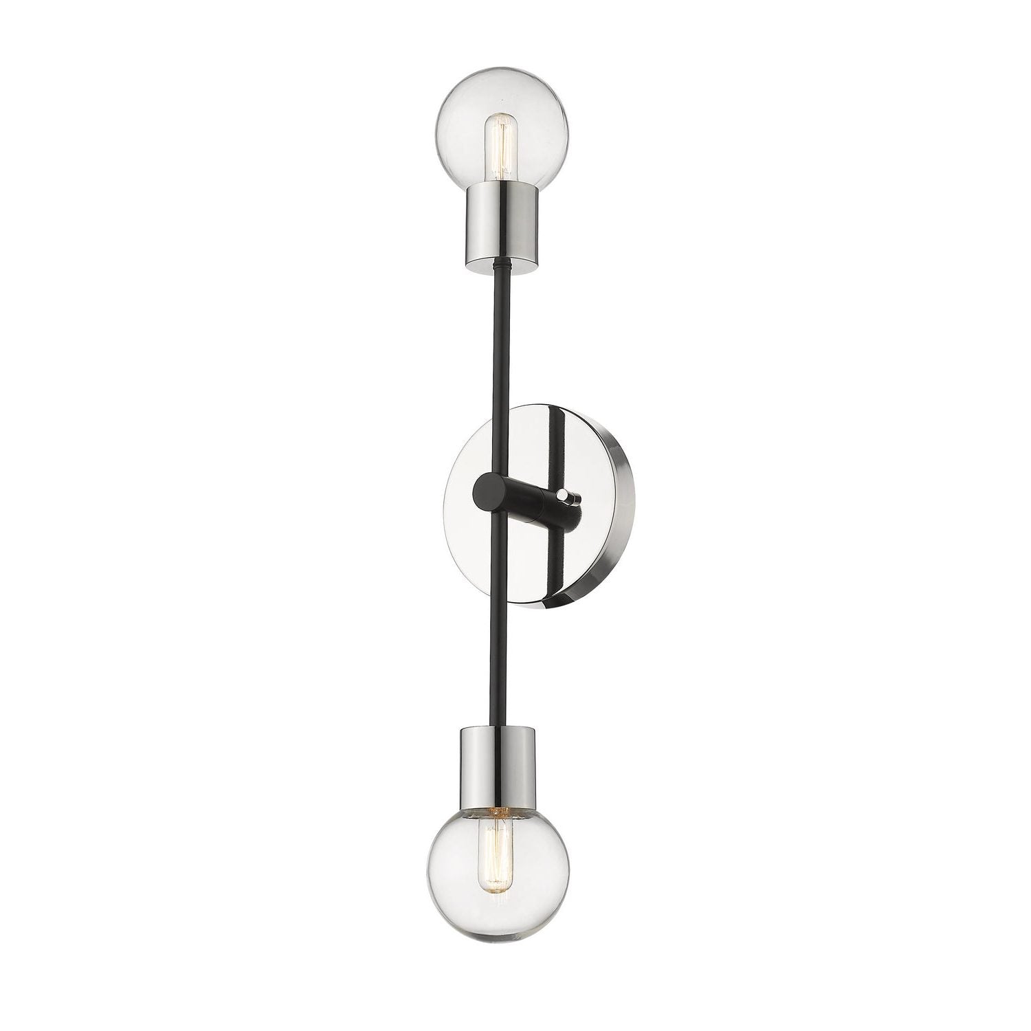 Z-Lite - 621-2S-MB-PN - Two Light Wall Sconce - Neutra - Matte Black + Polished Nickel