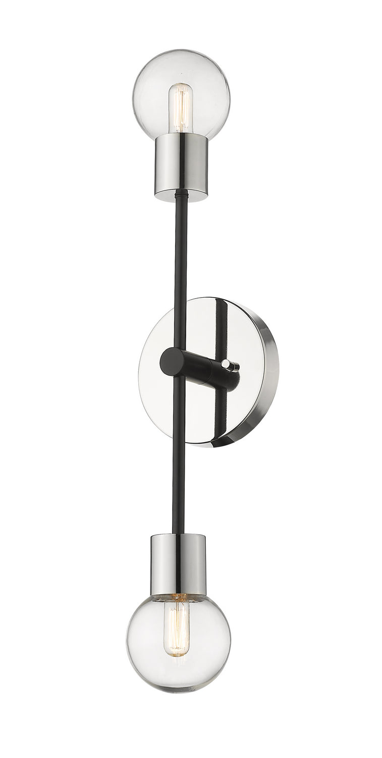 Z-Lite - 621-2S-MB-PN - Two Light Wall Sconce - Neutra - Matte Black + Polished Nickel