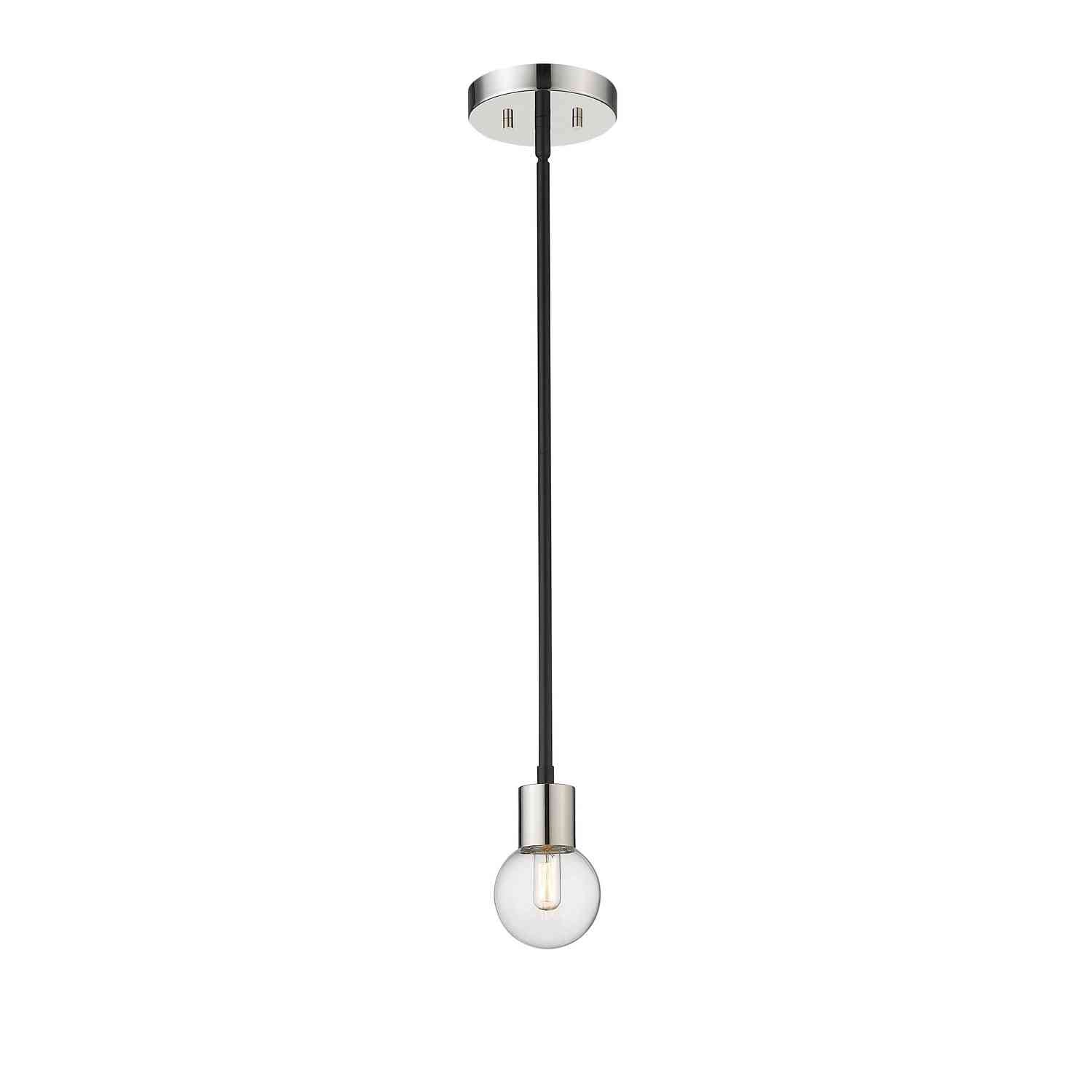 Z-Lite - 621MP-MB-PN - One Light Pendant - Neutra - Matte Black + Polished Nickel