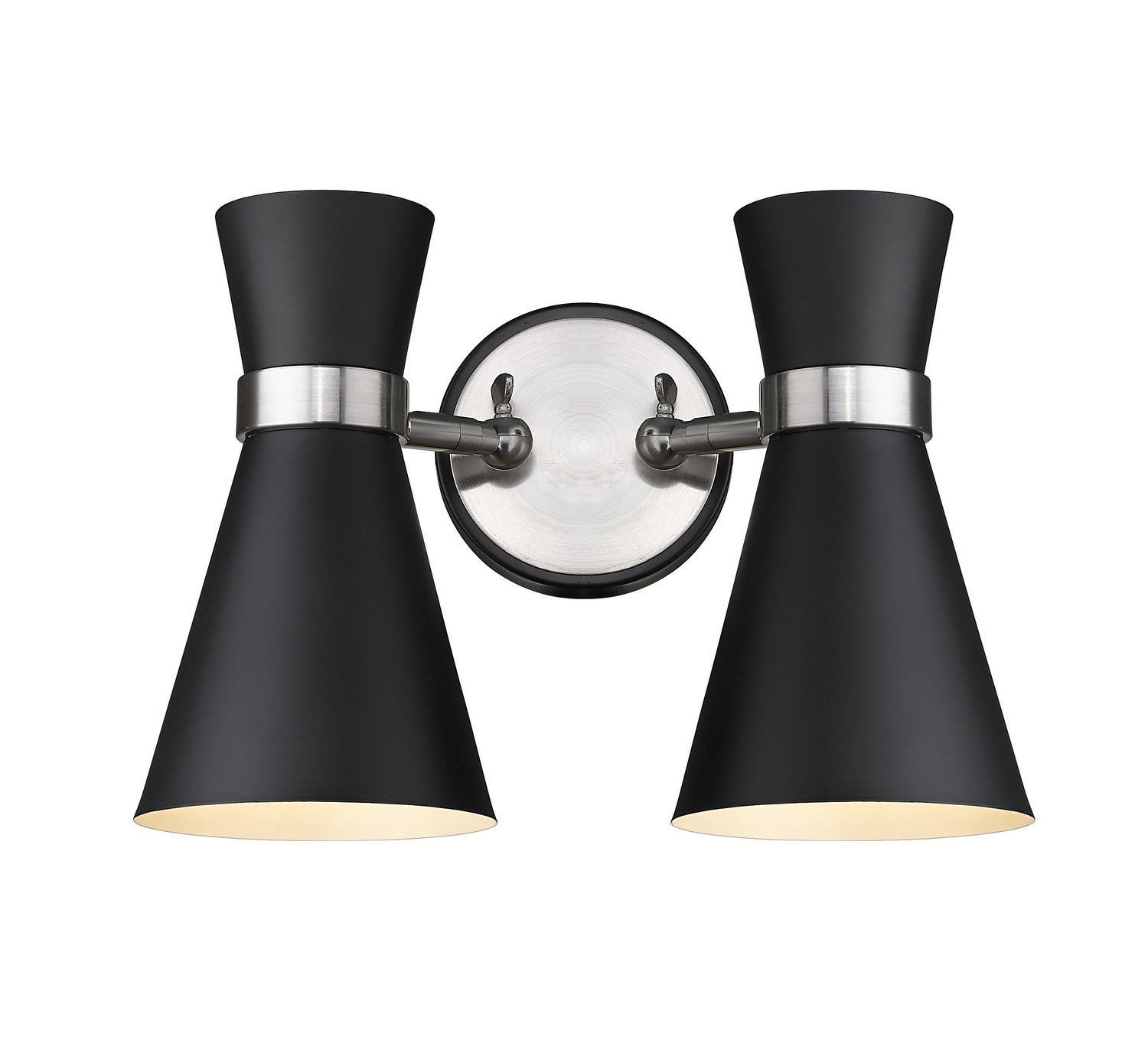 Z-Lite - 728-2S-MB-BN - Two Light Wall Sconce - Soriano - Matte Black + Brushed Nickel