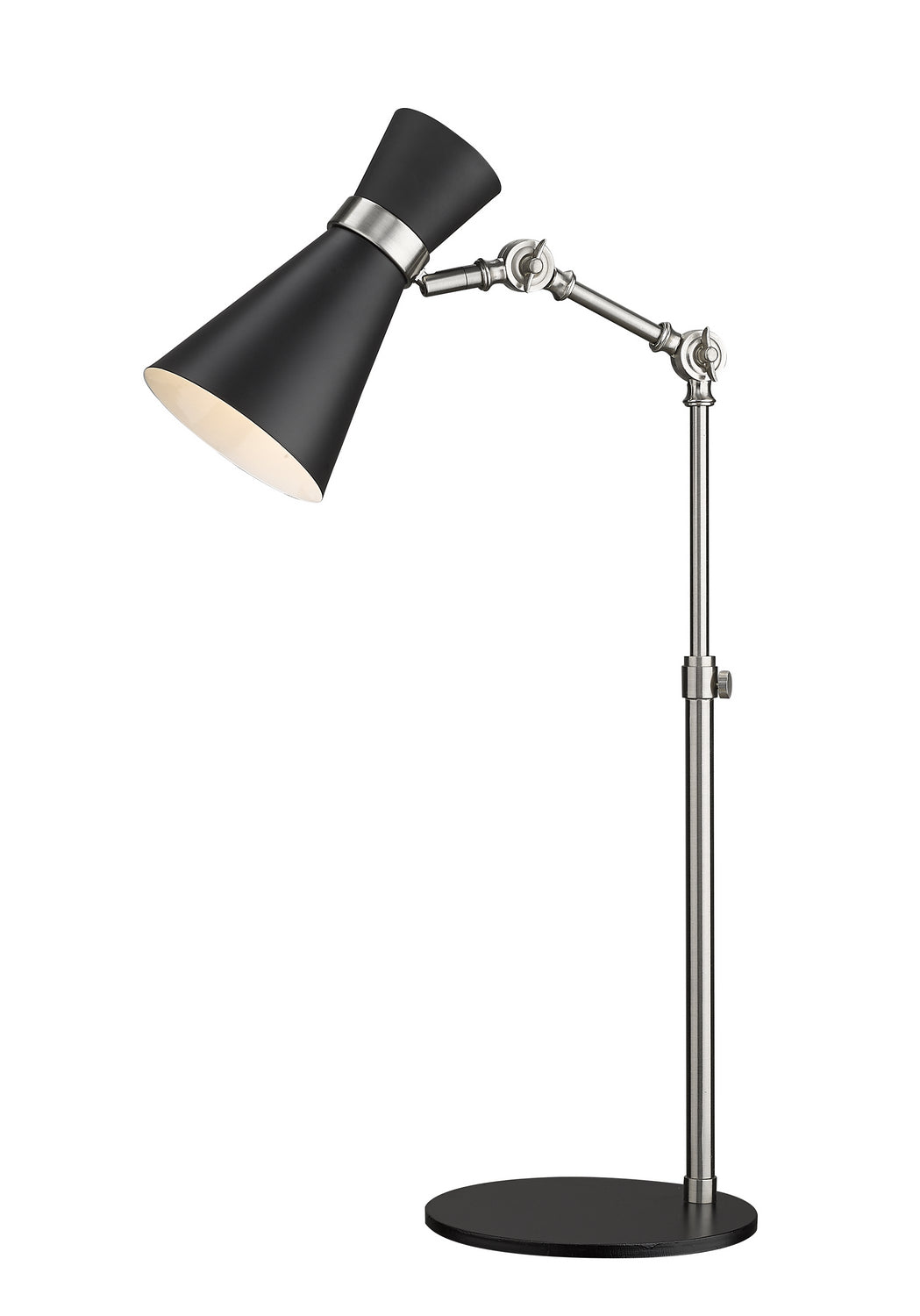 Z-Lite - 728TL-MB-BN - One Light Table Lamp - Soriano - Matte Black + Brushed Nickel