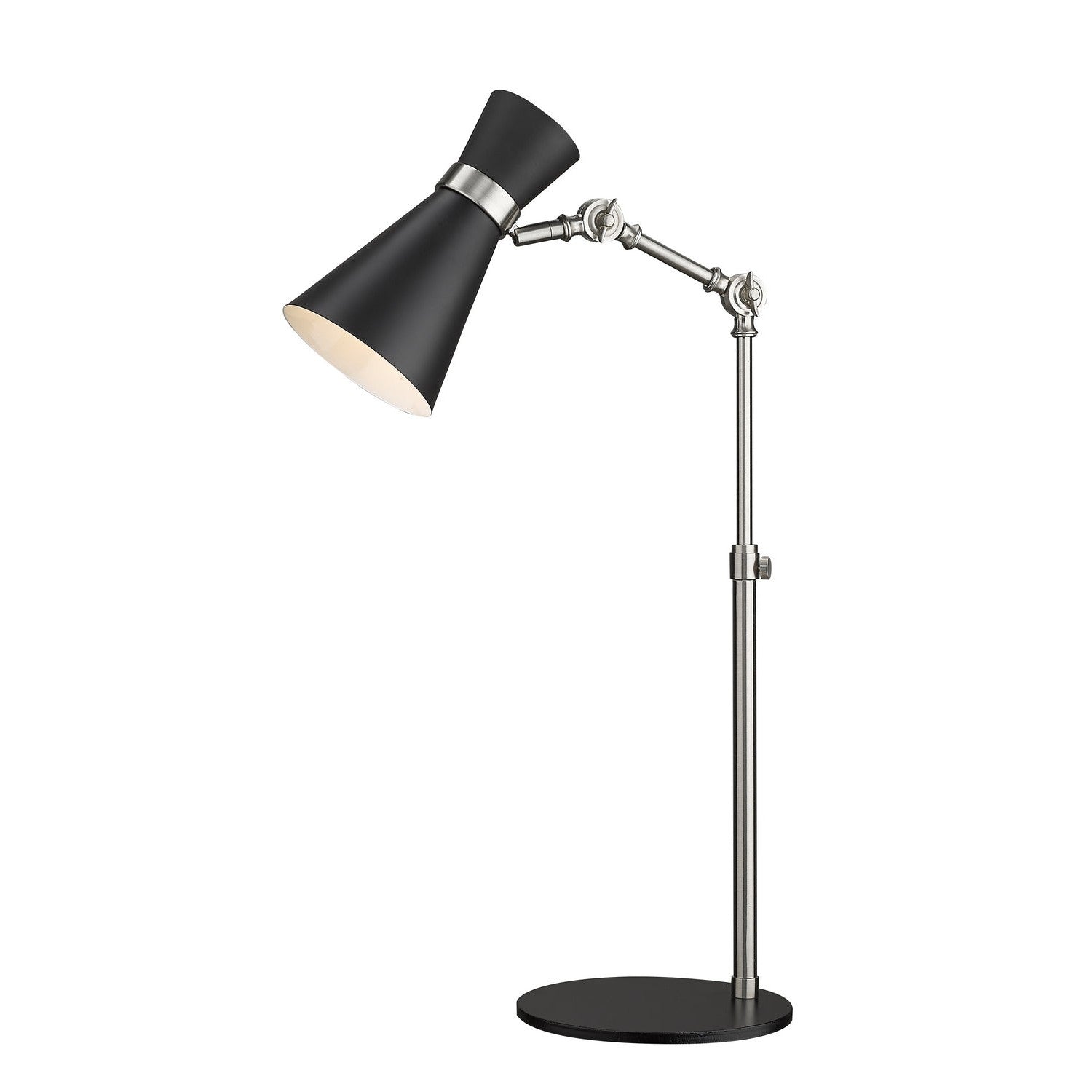 Z-Lite - 728TL-MB-BN - One Light Table Lamp - Soriano - Matte Black + Brushed Nickel