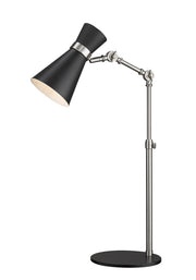 Z-Lite - 728TL-MB-BN - One Light Table Lamp - Soriano - Matte Black + Brushed Nickel