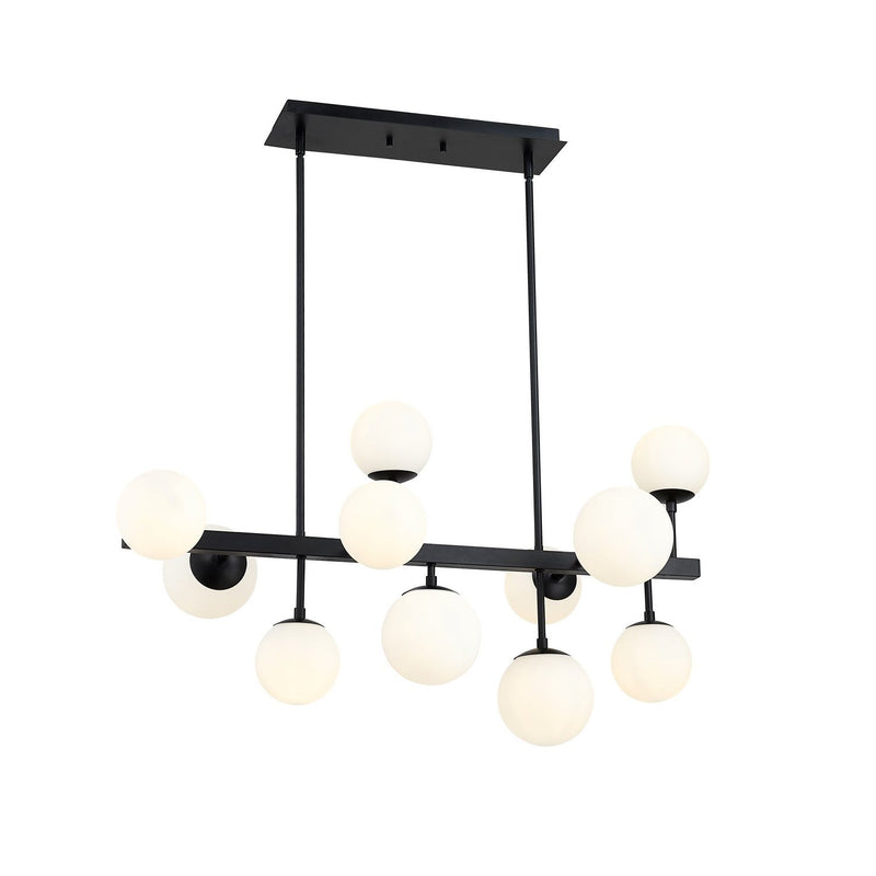 Z-Lite - 730-11L-MB - 11 Light Linear Chandelier - Midnetic - Matte Black