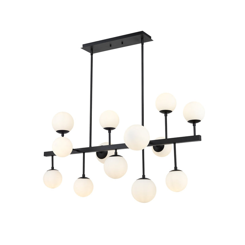 Z-Lite - 730-13L-MB - 13 Light Linear Chandelier - Midnetic - Matte Black