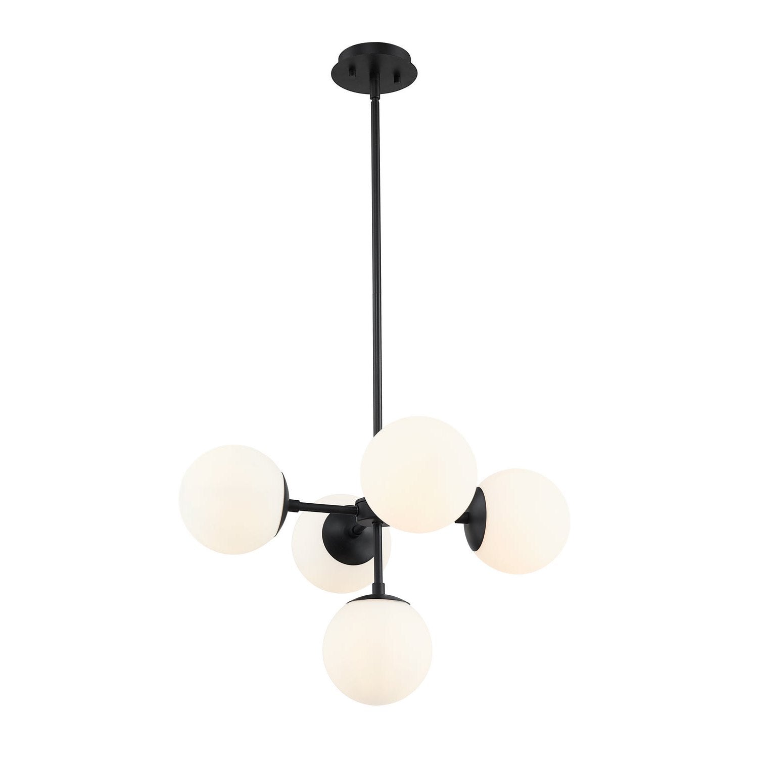 Z-Lite - 730-5MB - Five Light Pendant - Midnetic - Matte Black