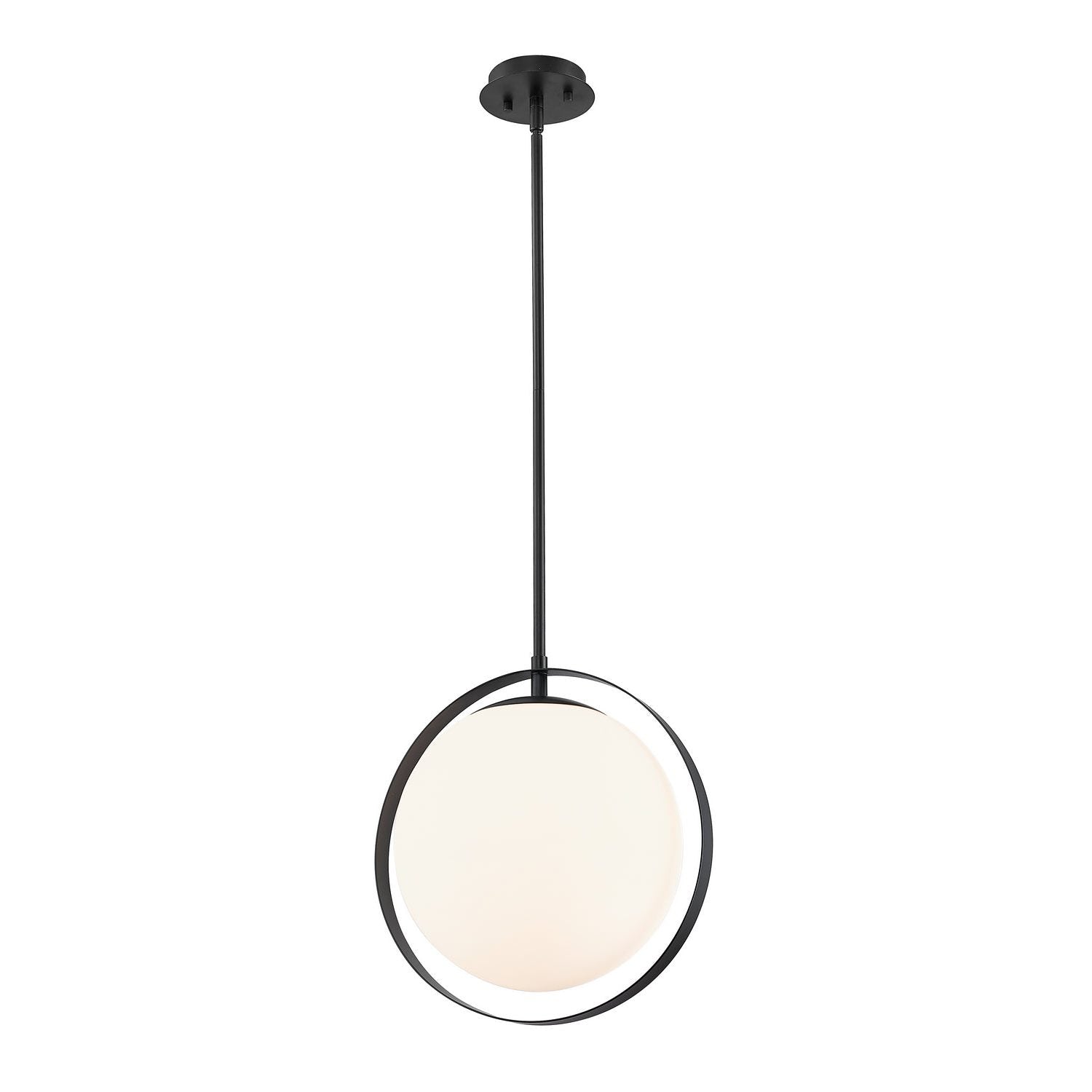 Z-Lite - 730P12-MB - One Light Pendant - Midnetic - Matte Black