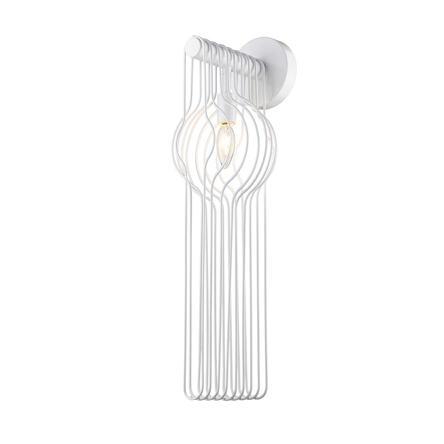 Z-Lite - 801-1SL-WH - One Light Wall Sconce - Contour - White