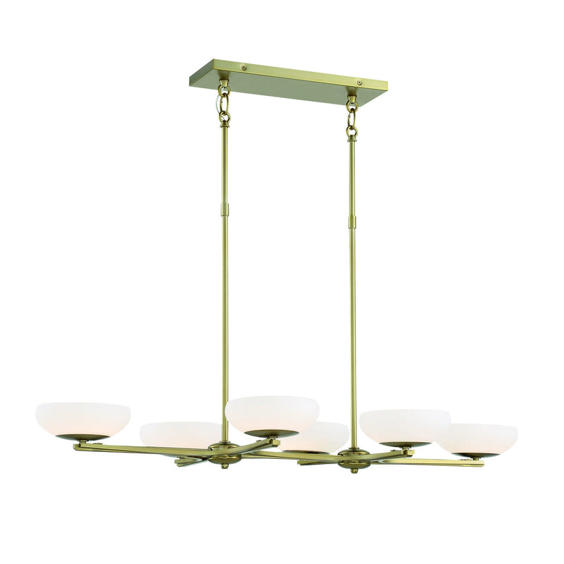 George Kovacs - P1466-695-L - LED Island Pendant - Scale - Soft Rass