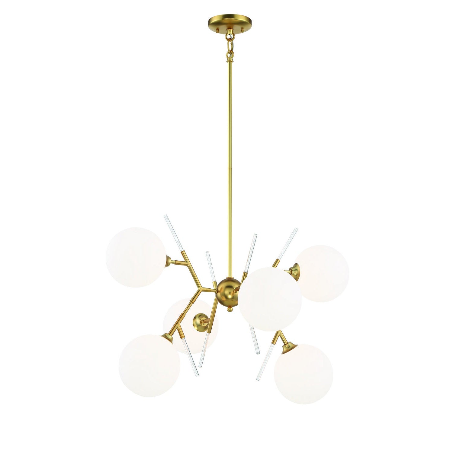 George Kovacs - P1486-248 - Six Light Chandelier - Polares - Honey Gold