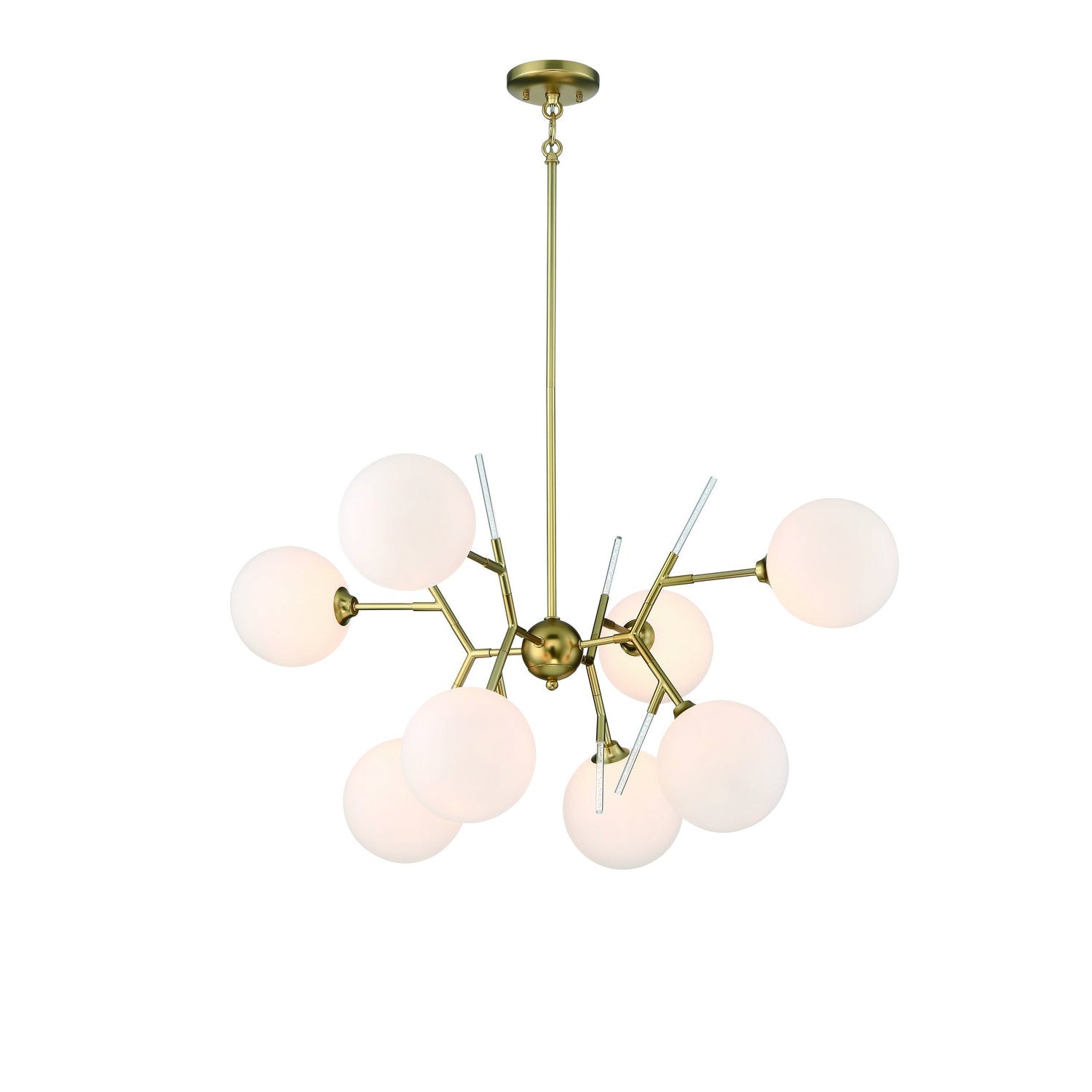 George Kovacs - P1488-248 - Eight Light Chandelier - Polares - Honey Gold