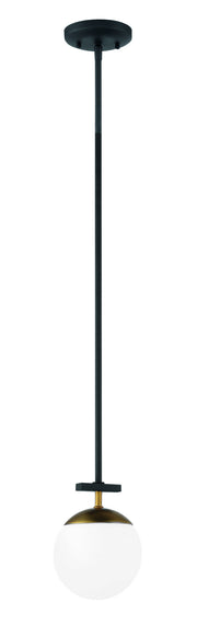 George Kovacs - P351-618 - One Light Mini Pendant - Alluria - Weathered Black W/Autumn Gold