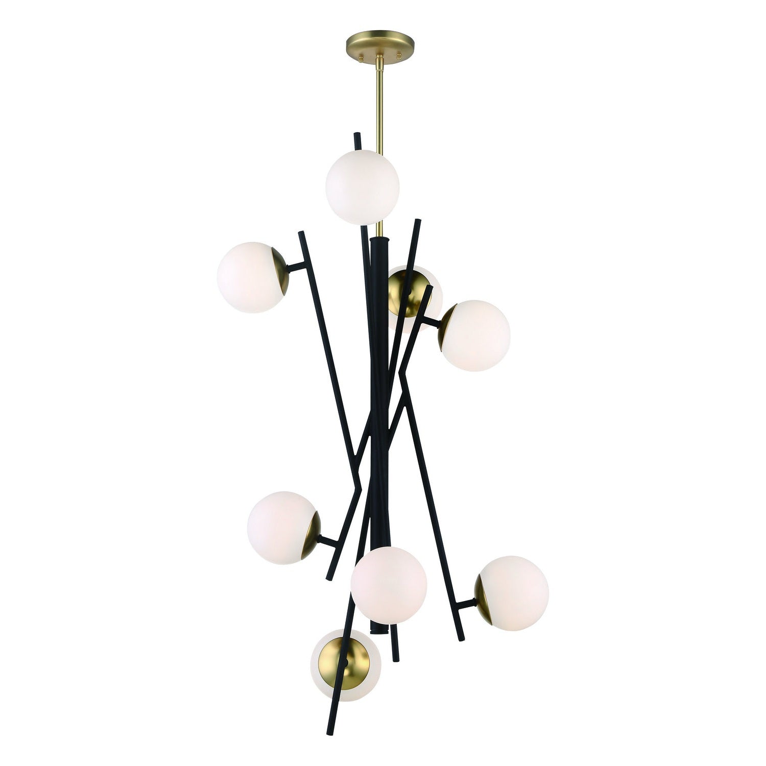 George Kovacs - P359-618-L - LED Foyer Pendant - Alluria - Weathered Black W/Autumn Gold